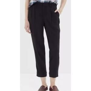 Madewell Size 2‎ Delancey Black Slouch Straight Leg Trouser Professional Office
